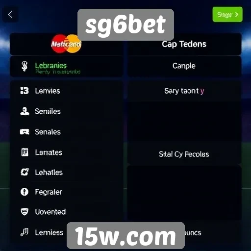 Métodos de pagamento disponíveis no sg6bet